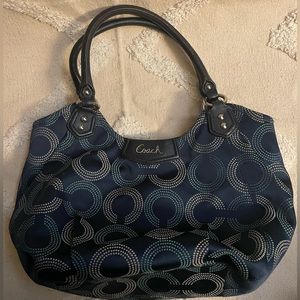 Blue Authentic Coach Bag